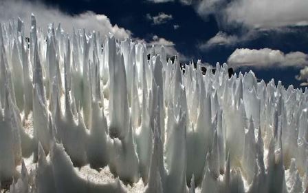 Los penitentes de hielo de los Andes