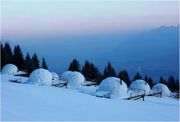 Whitepod: Glamping en la nieve